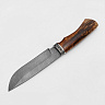 Нож МТ-104 (Дамасская сталь, Стаб. дерево) 3