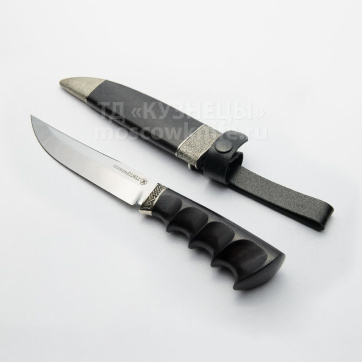 Нож Волк (ХВ5, черный граб, карельская береза)