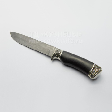 Нож Клык (Булатная сталь, граб, мельхиор)