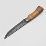 Нож Лань (Дамасская сталь, Венге, Береста) 3