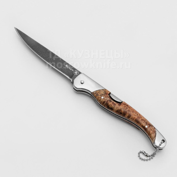 Нож Складной Мексиканец-2 (Булатная сталь, Карельская береза)