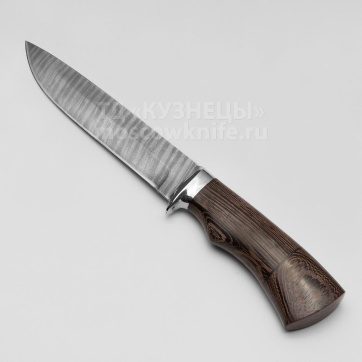 Нож Клык (Дамасская сталь, Венге)