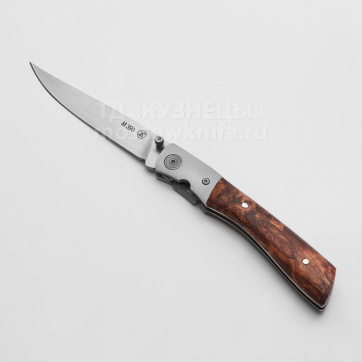 Нож Ласка (M390, Карельская береза)