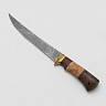 Нож Филейный  N 5 (Дамасская сталь, Венге, Береста) 1