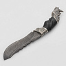 Нож Носорог 1 (Дамасская сталь, Дерево, Белый металл) 3