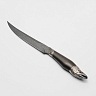 Нож Горбуша (Дамасская сталь, Дерево, Белый металл) 1