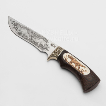 Нож Галеон (95Х18, Венге, Вставка из кости)
