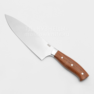 Кухонный нож "Шеф" МТ-42 (95Х18, Бубинго, Цельнометаллический)