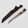 Нож Филейный  N 5 (Дамасская сталь, Венге, Береста) 3