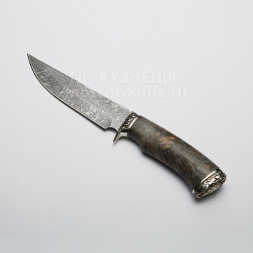 Нож Газель (D2, Карельская береза, Мельхиор)