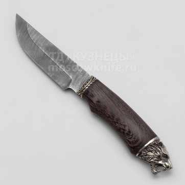 Нож Егерь (Дамасская сталь, венге, литье)