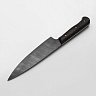 Кухонный нож "Шеф-повар средний" (Дамасская сталь, Граб, Цельнометаллический) 3