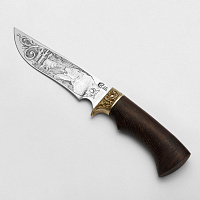 Нож Галеон-1 (95Х18, Гравировка Медведь, Венге)