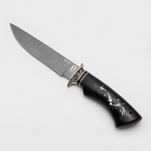 Нож №24 (Булатная сталь, граб, инкрустация)