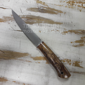 Нож кухонный туристический 3  (Сталь Elmax, карельская береза)