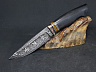 Нож Ф-1.2 Финка (Мозаичный дамаск, граб, вставка бивень мамонта) 1