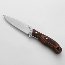 Нож Мако (N690, микарта, насечка, ножны - кайдекс)