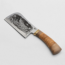Нож Мясной-1 Тяпка малая (65Х13, Береста, Орех)