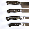 Набор кухонных ножей из кованной стали (95Х18, Деревянная рукоять из Бубинго) 4