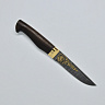 Нож Лондон НР 2 (клинок из дамасской стали У10А-7ХНМ, Златоустовская гравюра, орех, гарда с напылением жёлтым металлом) 2