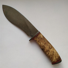 Нож В-7 (Булатная сталь, Гарда Дамасская сталь, Кап. Ореха)
