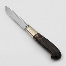 Нож Финка (сталь Vanadis 10,Мельхиор, Зуб мамонта, Морёный дуб)