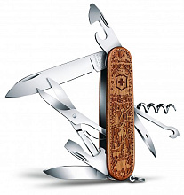 Нож Victorinox 1.3701.63L21 Climber Wood Swiss Spirit Special Edition 2021