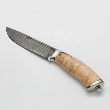 Нож Бекас (Дамасская сталь, Карельская береза)