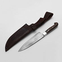 Нож Шеф-повар №2 (Дамасская сталь, Венге, Цельнометаллический)