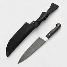 Кухонный нож Шеф-повар №2 (Булатная сталь, Венге, Цельнометаллический)