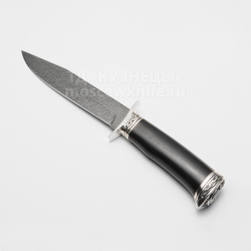 Победа - НР-40, нож разведчика (Дамасская сталь, Дерево, Белый металл)