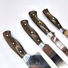 Набор кухонных ножей из кованной стали (95Х18, Деревянная рукоять из Бубинго) 6
