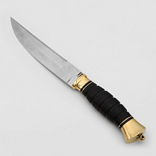 Нож Засапожный (сталь D2, рукоять латунь, Граб)