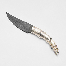 Нож Ракушка (Сложный мозаичный дамаск, Металл)