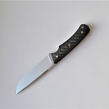 Нож цельнометаллический Акула (Сталь S390, Карбон)