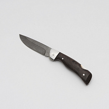 Складной нож из дамасской стали Клык (Дамасская сталь, Венге)