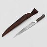 Нож Филейный 200м (Дамасская сталь, Венге, Цельнометаллический) 3
