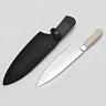 Нож Шеф-повара № 1 (Х12МФ, Акрил белый, Цельнометаллический) 3