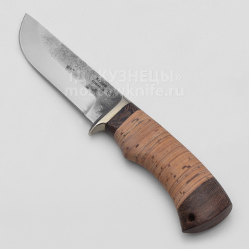 Нож Пушной (Кованая сталь Х12МФ, рукоять береста, венге)
