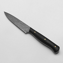 Кухонный нож "Повар-8" (Дамасская сталь, Венге, Цельнометаллический)