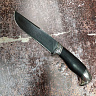 Нож "Серый" (Дамасская сталь, Дерево, Белый металл 1