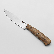 Нож кухонный (AUS-6, Орех, Цельнометаллический)