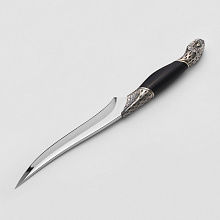 Нож Аспид М (Булатная сталь, Дерево, Белый металл)