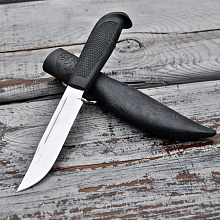 Нож Финка 043 в ножнах ( 95Х18, Резинопластик чёрный)