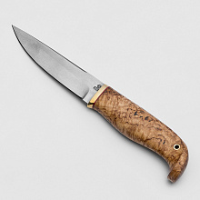 Нож Финский (D2, Латунь, Карельская береза)