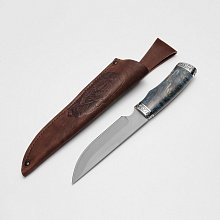 Нож Золотоискатель (К390, Карельская береза,Мельхиор)