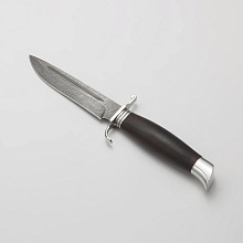 Нож Финка НКВД (Дамасская сталь, Граб, Гарда-Мельхиор)