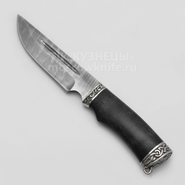 Нож Золотоискатель (Дамасская сталь, дол, Граб, Литье)