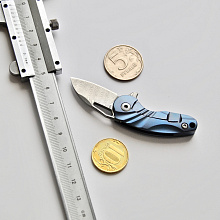 Нож складной SQ 005 (Дамасская сталь, Титан)