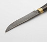 Нож Кайман (Дамасская сталь, Граб, Латунь) 2